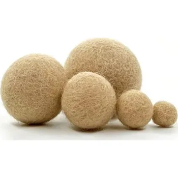 MMboutique Plstěná kulička vel.XL 038-Almond