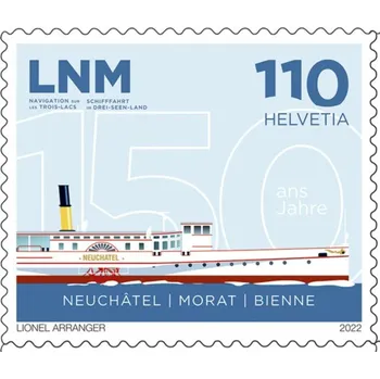 Poštovní známka Swiss post (2022) MiNr. 2800 ** - Švýcarsko - Lodní společnost LNM