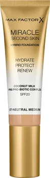 Make-up Max Factor Miracle Second Skin Hybrid Foundation pečující make-up SPF20 30 ml