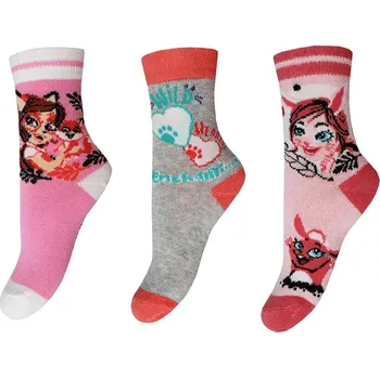 ENCHANTIMALS Dívčí sada ponožek Velikost: 23/26