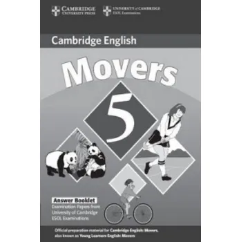 Anglický jazyk Cambridge Young Learners English Tests Movers 5 Answer Booklet: Examination Papers from the University of Cambridge ESOL Examinations – Cambridge ESOL (EN)