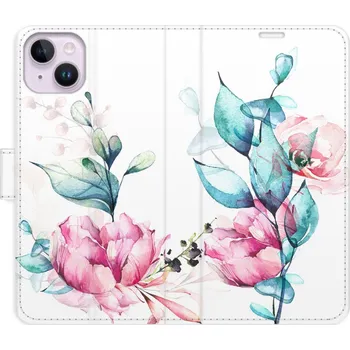 Pouzdro na mobilní telefon Flip pouzdro iSaprio - Apple iPhone 14 Plus - Beautiful Flower - kapsičky na karty (Knížkový flip kryt, obal, pouzdro iSaprio na mobil Apple iPhone 14 Plus - Beautiful Flower - 360° ochrana telefonu, přihrádka na karty a hotovost, funkce stojánku, pevná T