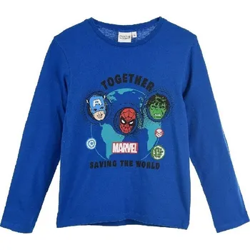 Modré tričko s dlouhým rukávem Avengers Velikost: 104