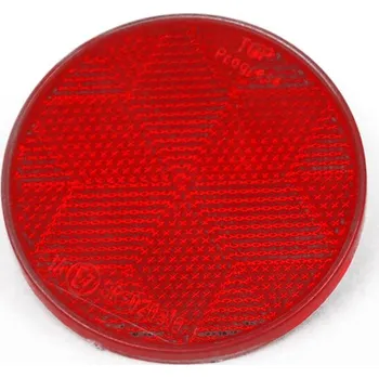 Příslušenství osvětlení automobilu odrazka 80mm, samolepící, červená