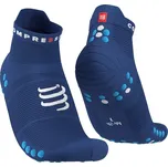 Běžecké kompresní ponožky Compressport Pro Racing Socks v4.0 Run Low - SODALITE/FLUO BLUE Velikost: EU 39-41