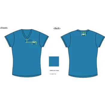 Dámské tričko Dámské sportovní tričko Mizuno Drylite Tee Women's/Ocean/White Velikost: XS