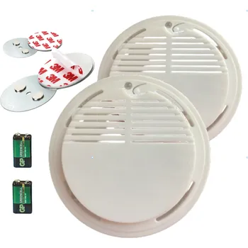 Hlásič požáru AlarmVIP VIP-909 Požární hlásič detektor kouře EN14604, vč. 9V baterií a 2x samolepící magnetický držák pro hlásiče