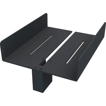 Drátěná police Černá kovová police do sprchy na zástěnu, dvojitá nasouvací bez vrtání NIMCO POLICE DO SPRCHY 2091-DJ-25-90 Nimco