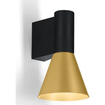 Svítidlo Wever & Ducré Nástěnné designové svítidlo Odrey Wall 1.3 Barva: Černá / Zlatá 387120BG0