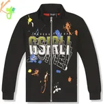 Chlapecká mikina - KUGO FM0262, černá Barva: Černá, Velikost: 146