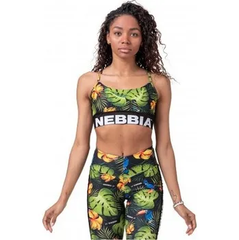 Nebbia Earth Powered sportovní podprsenka Jungle Green 565 XS