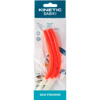 Mořské návazce Kinetic Sabiki Makk 150cm - White Pearl Glitter Velikost háčků: 6/0