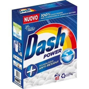Prací prášek Dash Power Tecnologia Anti-Residui prací prášek, 3,72 kg