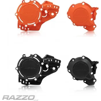 Kryty na víka motoru Acerbis X-Power Protection KTM SX250 SX300 23-.. Husqvarna TC250 23-.. Černá