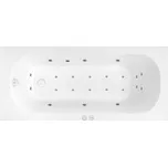 Masážní vana SIKO Mika 180x80 cm MEDIUM akrylát levá SIKOHMMMIKA180L