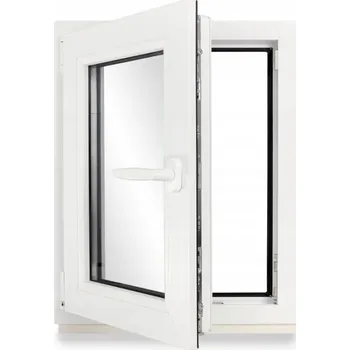 Okno Plastové okno otevíratelné OS1 - 40x60 cm, pravé, bílá