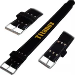 TITANUS opasek Powerlifting jednoduchá přezka (černá) L
