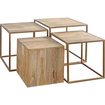 Konferenční stolek BIZZOTTO Set 4 odkládacích stolků JAIDEV 0746932