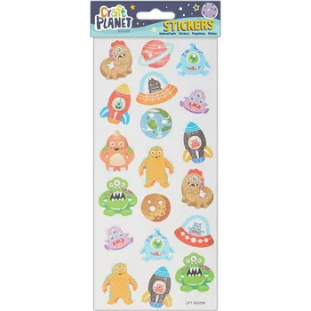 samolepka WEST DESIGN Samolepky Příšerky a vesmír - 10x23cm