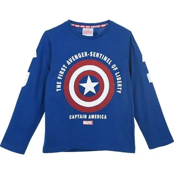 Chlapecké tričko Modré tričko Captain America Velikost: 128