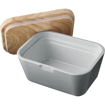 Máslenka BRUNNER 550/013 máslenka s víkem 13,5 x 6,5 x 9,5 cm šedá