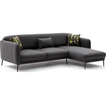 Pohovka Hanah Home Rohová pohovka VENUS antracitová pravá 825BLC2762
