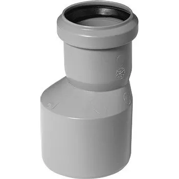 Kanalizační potrubí Ostatní výrobci HT PLUS HTR redukce nesouosá dlouhá DN110/50, PP, šedá