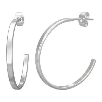 Náušnice Ocelové náušnice kruhy 33mm