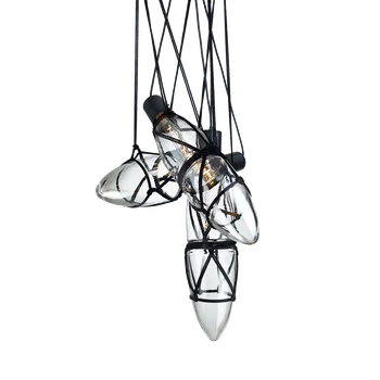 Bomma Závěsné svítidlo Shibari, kompozice 3 kusů