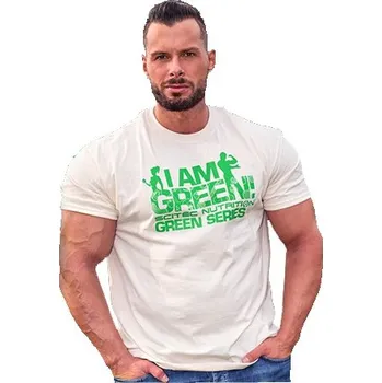 Pánské tričko Scitec Nutrition Tričko I Am Green Béžová S