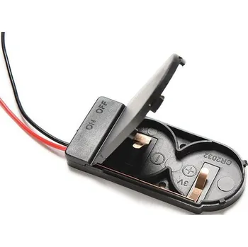 RC náhradní díl Držák baterie 2x CR2025/2032 s krytem a vypínačem, 6V, drátové vývody