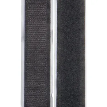 Suchý zip háček + plyš samolepicí šíře 20mm barevný, barva Šedá tm.