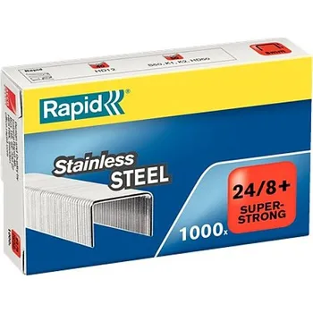 Průmyslová sponka Spony Rapid č. 24, 8mm, superstrong, nerez, 1000ks