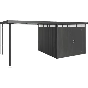 Zahradní domek Biohort Postranní střecha vel. L pro HighLine H4, tmavě šedá metalíza