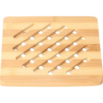 Podložka pod hrnec Hranatá bambusová podložka pod hrnec - 18 cm