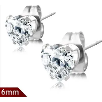 Náušnice Ocelové náušnice – Srdíčko - XRY222BA