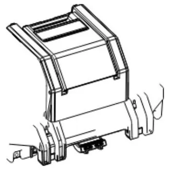 Zavazadlo na motocykl Zamykací mechanismus SHAD TR36 D1TR36MIR (lower part)