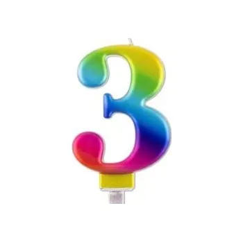 Dortová svíčka Svíčka duhová 3