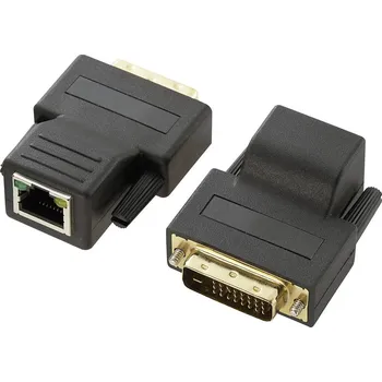 Síťový kabel Renkforce DVI extender (prodloužení) přes síťový kabel RJ45 70 m