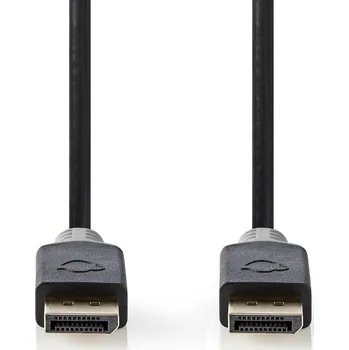 Video kabel Nedis NedisCCBW37014AT30 DisplayPort 1.4 propojovací kabel zástrčka DisplayPort - zástrčka DisplayPort, 3 m, antracit
