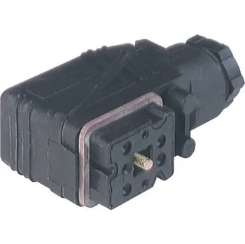 Elektrická zásuvka Zásuvka vedení se šroubovým vedením M16 a šroubovými kontakty černá GO 610 WF počet pólů:6 + PE 932 484-100-1 Hirschmann