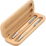 Dárková psací sada v dřevěné krabičce