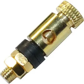 Síťový kabel Svorka kovová zlacená,černý plast, délka 47mm