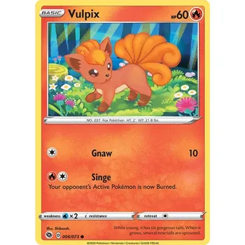 Sběratelská karetní hra Vulpix 006//073 - Champion´s Path Typ karty: Non-Holo