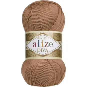 Galanterie Alize Příze Diva 261 hnědo-růžová