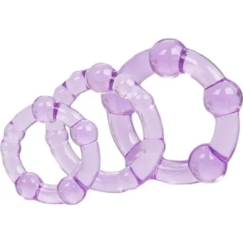 Sada kroužků na penis CalExotics ISLAND 3 ks fialová - s kupónem KUP15 cena 119 Kč + extra diskrétní expedice