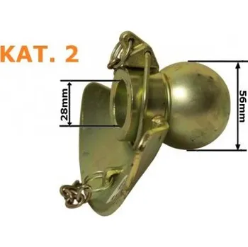 Tažné zařízení Přírubová koule 56x28x12mm Kat. č.: 2-2 MZR 14131