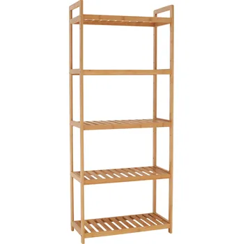 Knihovna 5-policový regál FIORE TYP 3 přírodní bambus
