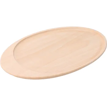 Stylový dřevěný podnos oválný