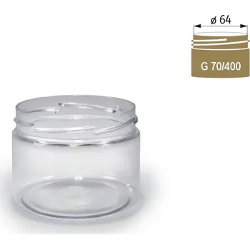 Dóza na potraviny Dóza PET TYP 23 - 150ml čirá (závit G70/400)